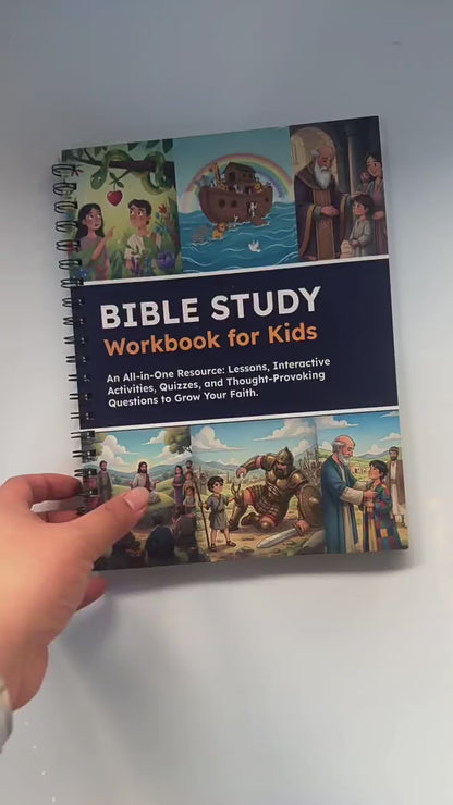 Bible Study Workbook for Kids: Lessons, Activities, Quizzes, and Questions to Deepen Your Faith (Spiral Bound)